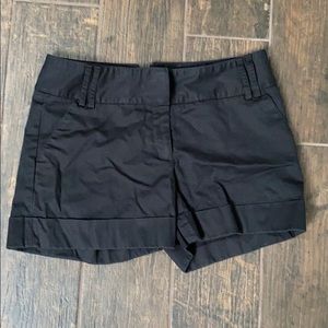 Express black cuffed shorts